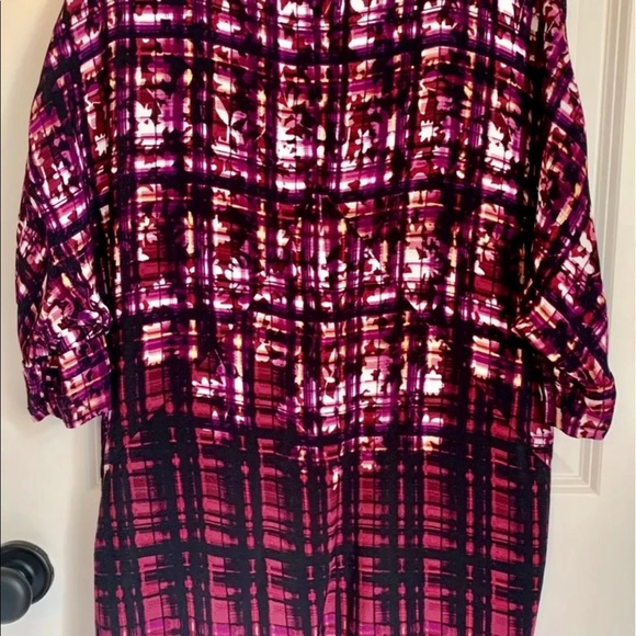 Anthropologie mauve kaftan petite small dress - Picture 9 of 13